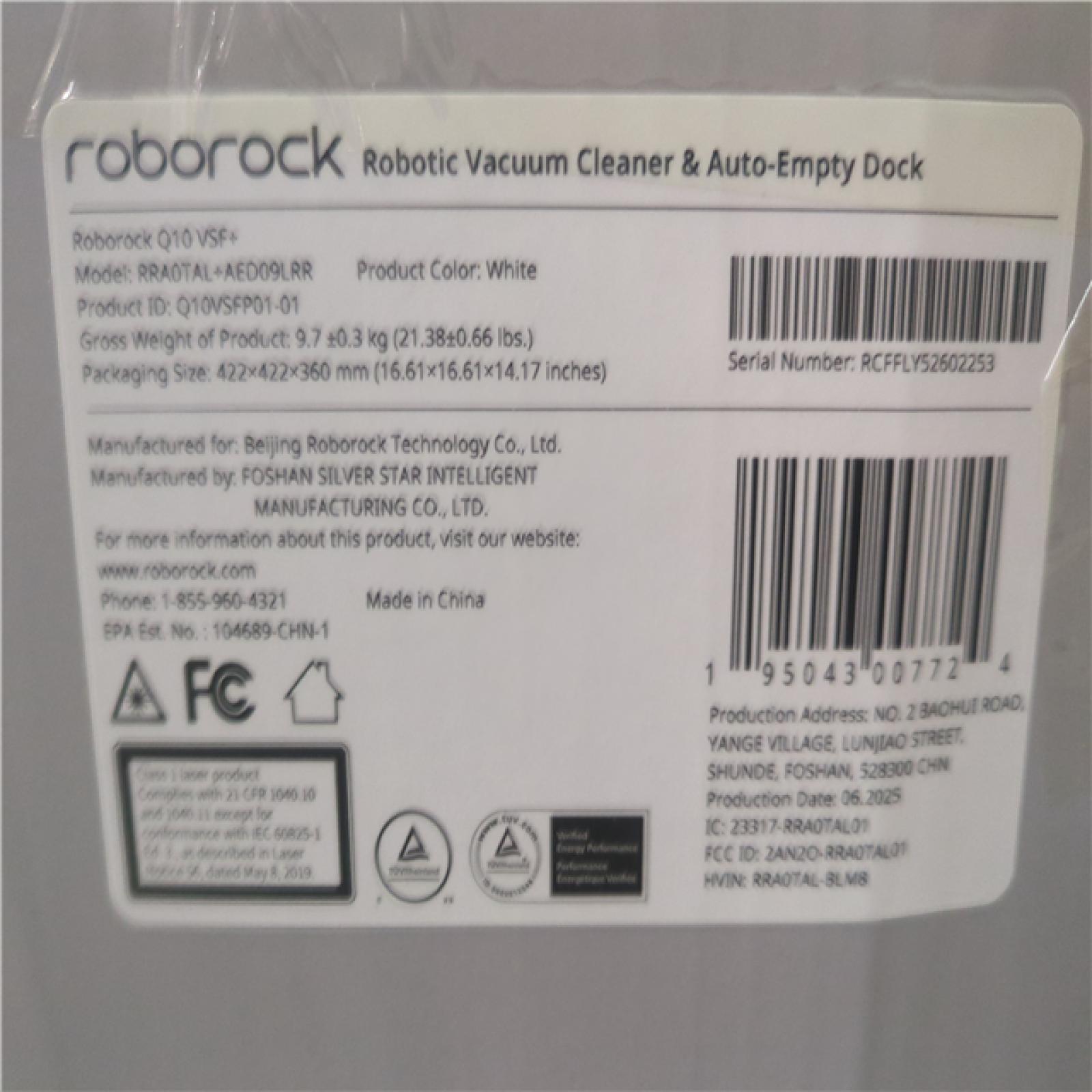 CALIFORNIA AS-IS ROBOROCK Q10 SERIES