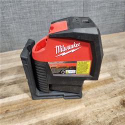 HOUSTON LOCATION - AS-IS Milwaukee Green 125 Ft. Cross Line and Plumb Points Laser Level Kit