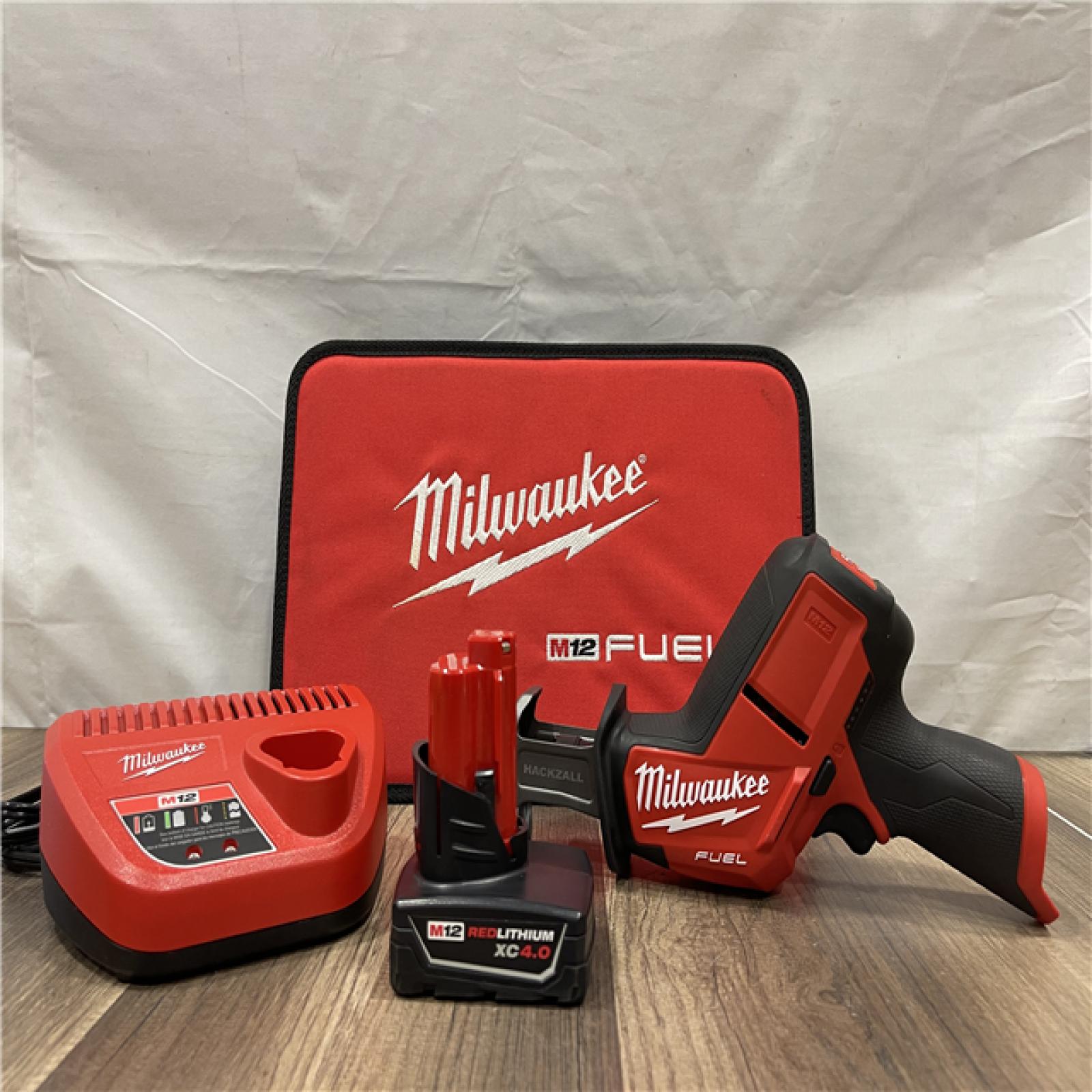 AS-IS Milwaukee M12 FUEL 12V Lithium-Ion Brushless Cordless HACKZALL Reciprocating Saw Kit