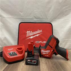 AS-IS Milwaukee M12 FUEL 12V Lithium-Ion Brushless Cordless HACKZALL Reciprocating Saw Kit