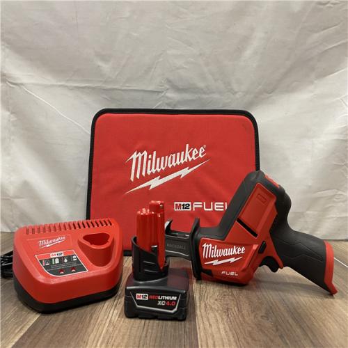 AS-IS Milwaukee M12 FUEL 12V Lithium-Ion Brushless Cordless HACKZALL Reciprocating Saw Kit