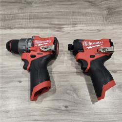 LIKE NEW! - Milwaukee 3497-22 12V Brushless Hammer Drill and Impact Driver Combo Kit