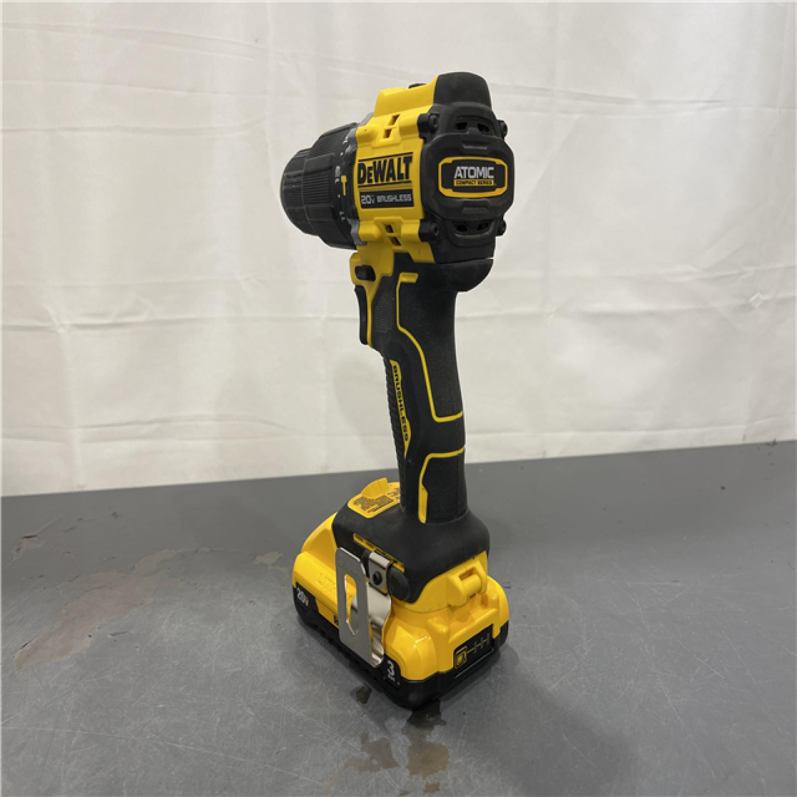 AS-IS - DEWALT ATOMIC 20-Volt Lithium-Ion Cordless 1/2 in. Compact Hammer Drill Kit
