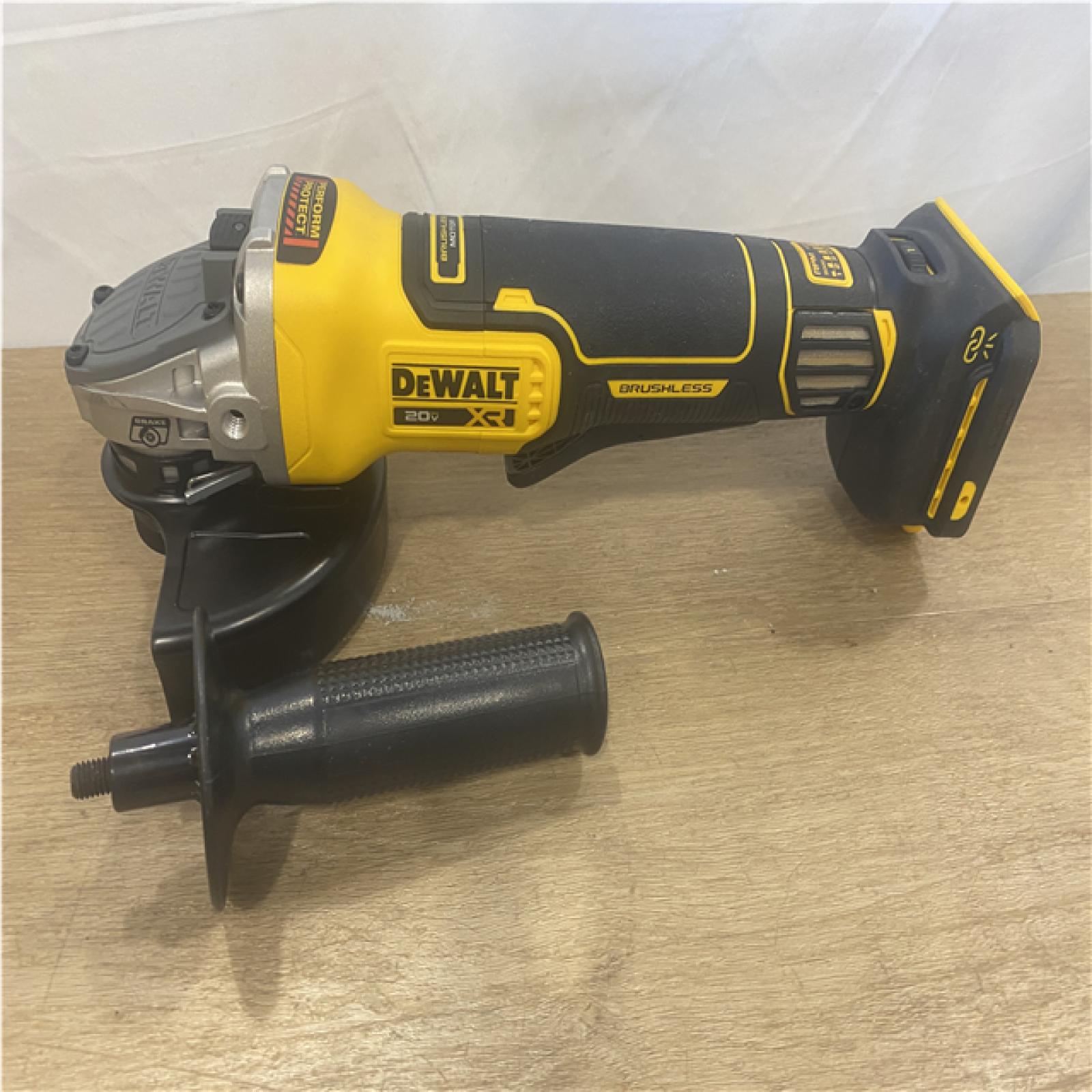 AS-IS DEWALT 20V XR Cordless 4-1/2. in. to 5 in. Variable Speed Angle Grinder (Tool Only)