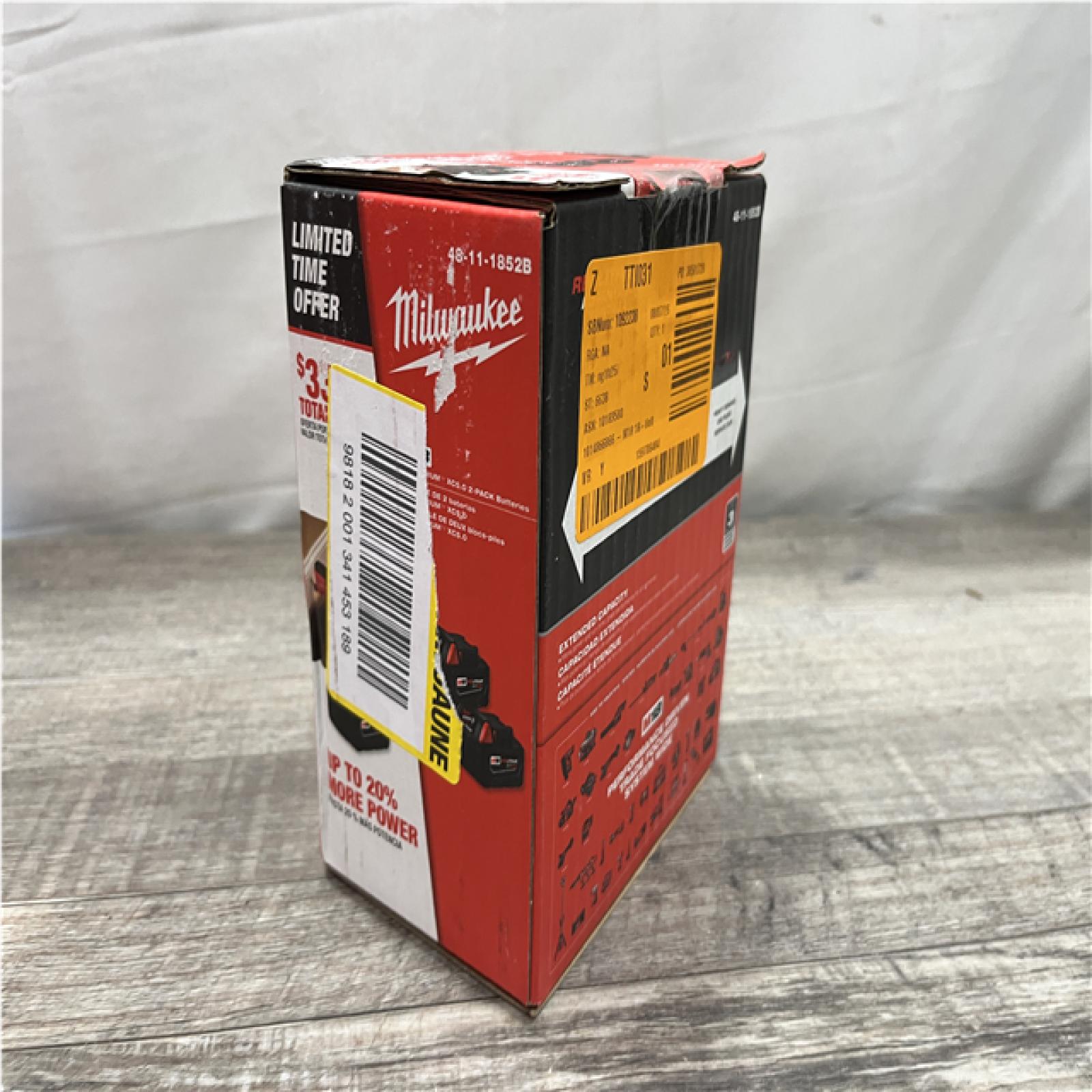 NEW - Milwaukee 18-Volt Lithium-Ion XC Extended Capacity 5.0 Ah Battery Pack (2-Pack)
