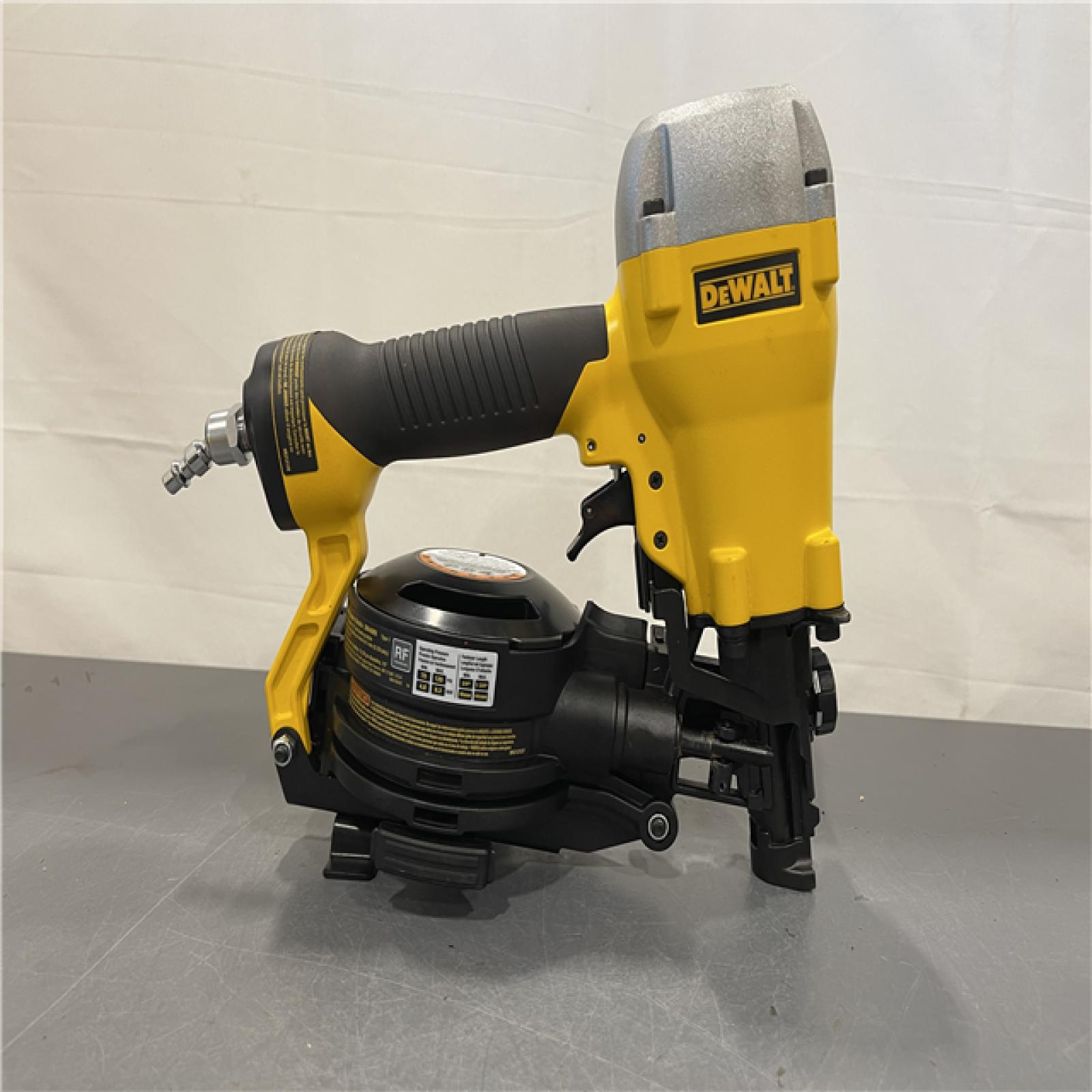 AS-IS - DeWalt 1-3/4 in. 15 Degree Pneumatic Coil Roofing Nailer