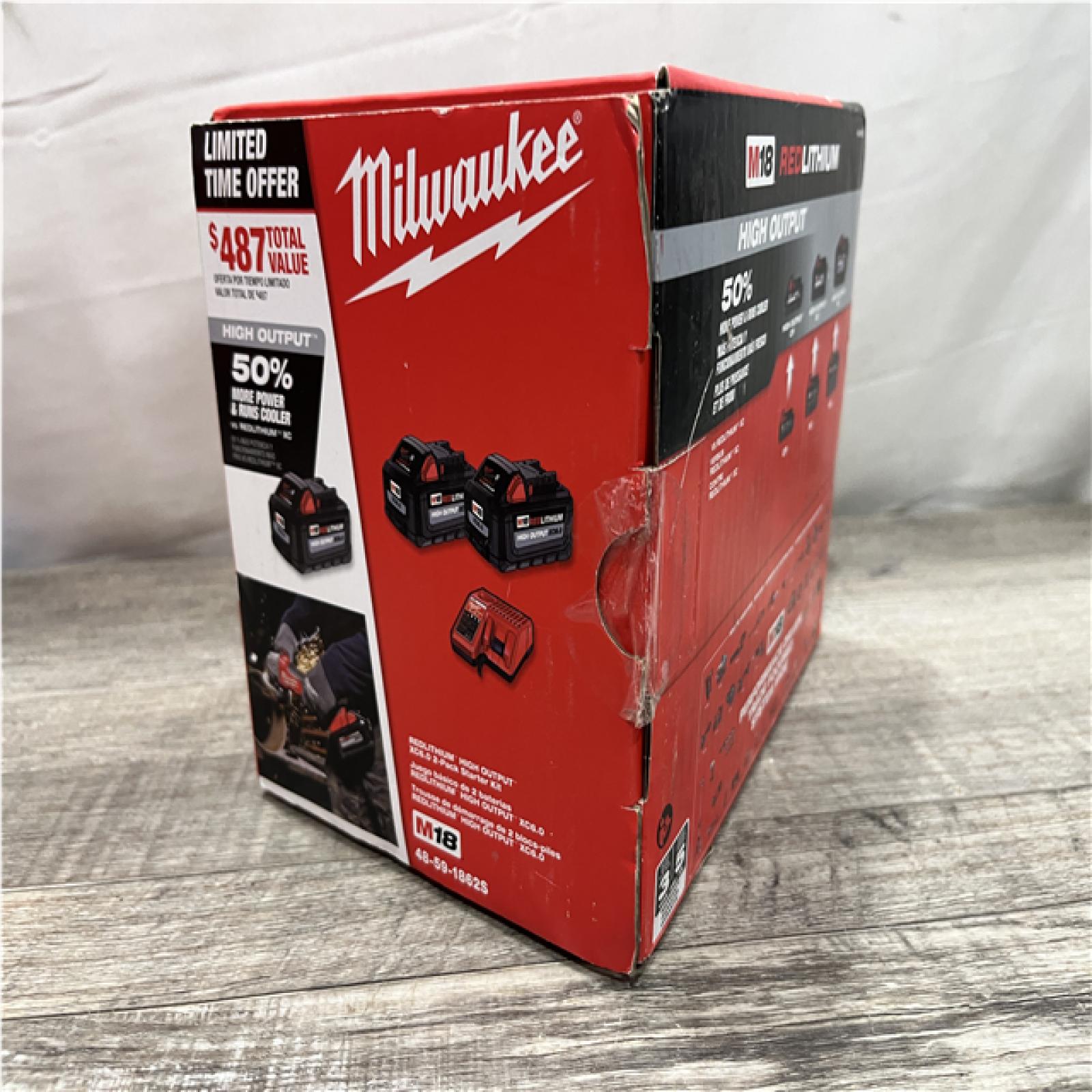 NEW - Milwaukee 18-Volt Lithium-Ion High Output Starter Kit