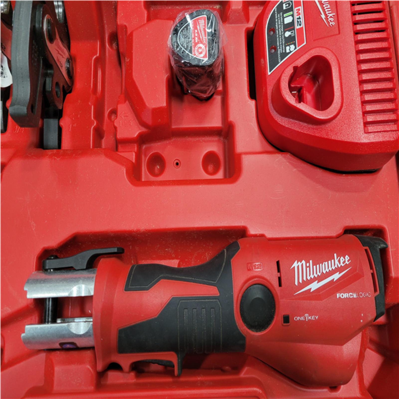 CALIFORNIA AS-IS MILWAUKEE M12 FORCE LOGIC PRESS TOOL