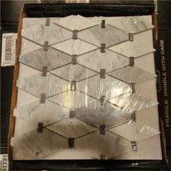 Phoenix Location NEW MSI Marbella Diamond 12 in. x 12 in. Polished Marble Mesh-Mounted Mosaic Floor and Wall Tile (250 sq. ft./25 case)