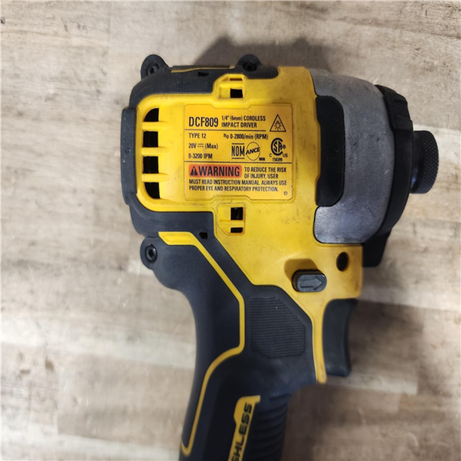HOUSTON LOCATION - AS - IS DEWALT 20V MAX XR Cordless Impact Driver (Tool Only)