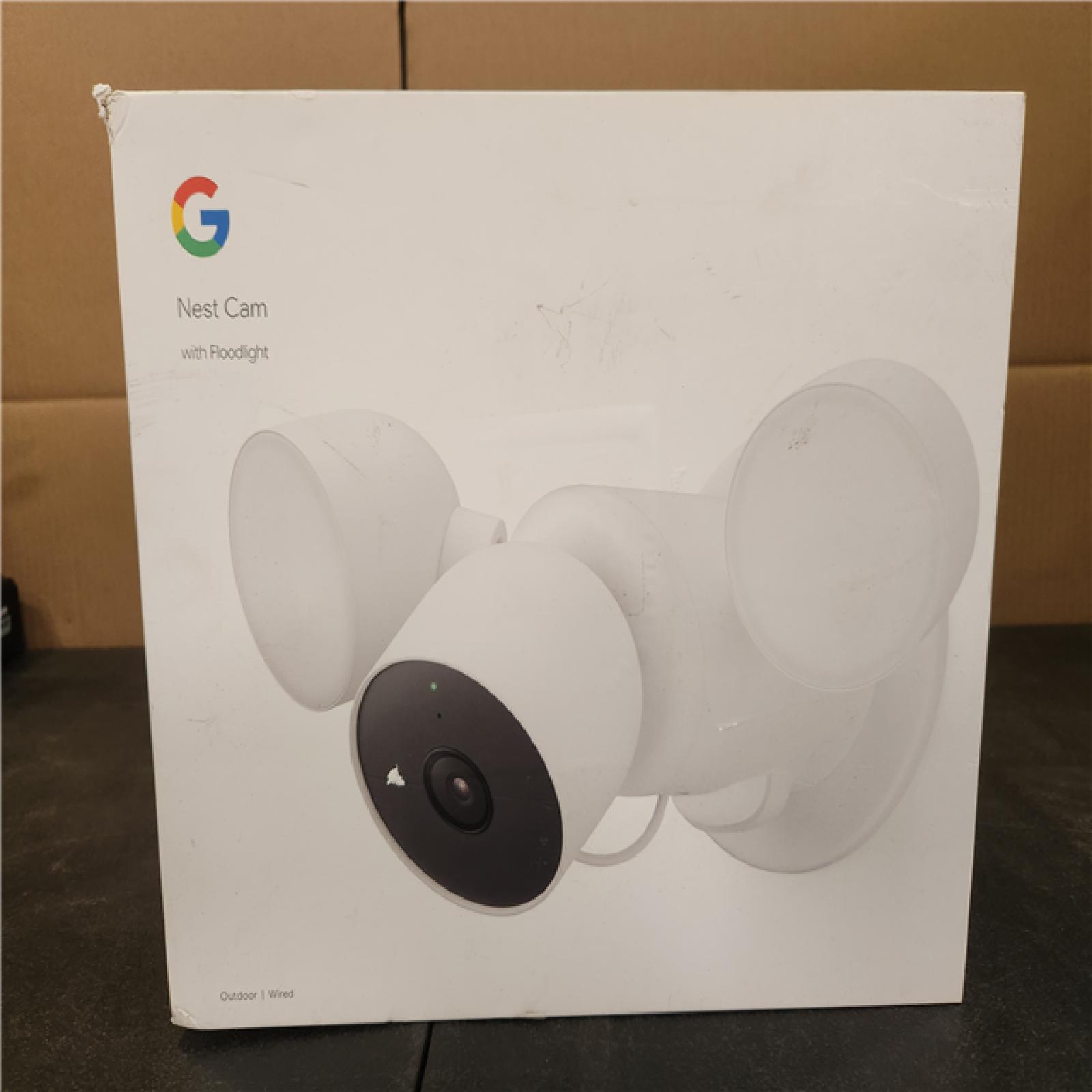 Phoenix Google Nest Cam with Floodlight - Wired Outdoor Smart Home Security Camera