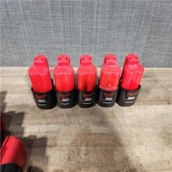 HOUSTON LOCATION - AS-IS MILWAUKEE BATTERY PACK QTY - 15
