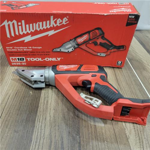 AS-IS Milwaukee M18 18-volt Lithium-ion Cordless 18-gauge Double Cut Metal Shear  Bare Tool
