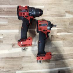 HOUSTON LOCATION - AS-IS Milwaukee FUEL 18V Lithium-Ion Brushless Cordless Hammer Drill and Impact Driver Combo Kit
