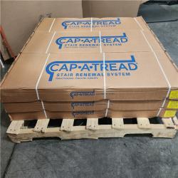 Phoenix Location NEW Cap A Tread Lathem Pine 47 in. L x 12.15 in. W x 2.28 in. T Vinyl Overlay Stair Tread and Reversible Riser Kit Pallet (9-Cases)