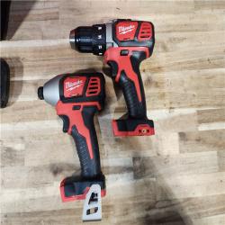 HOUSTON LOCATION - AS-IS Milwaukee M18 18V Lithium-Ion Cordless Drill Driver/Impact Driver Combo Kit