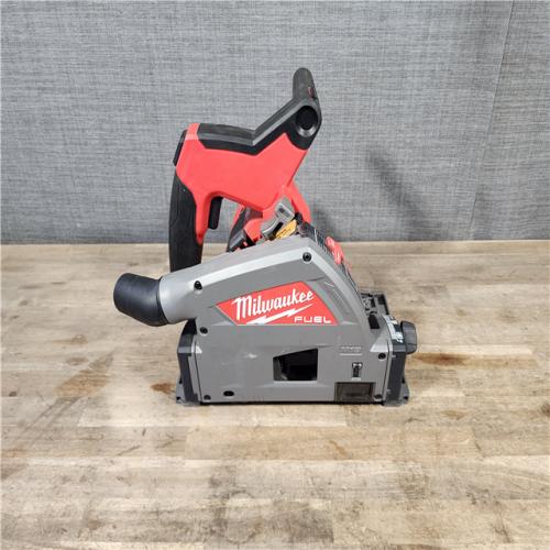 HOUSTON LOCATION - AS-IS (APPEARS LIKE NEW) Milwaukee M18 FUEL 18V Lithium-Ion Cordless Brushless 6-1/2 in. Plunge Cut Track Saw (Tool-Only)