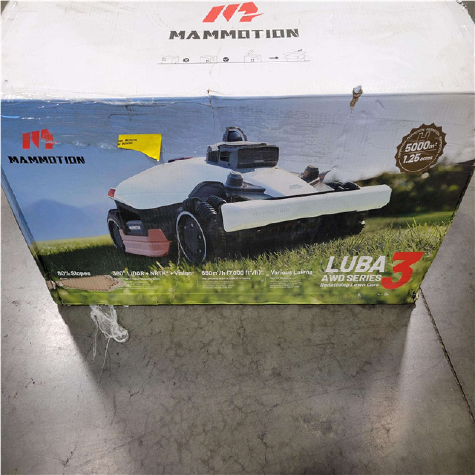 CALIFORNIA NEW MAMMOTION LUBA 3 AWD SERIES ROBOT LAWN MOWER