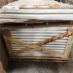 Phoenix AS-IS Veranda Linden 6 ft. H x 6 ft. W Windham Privacy Panel White (Unassembled) Pallet (23-Pieces)
