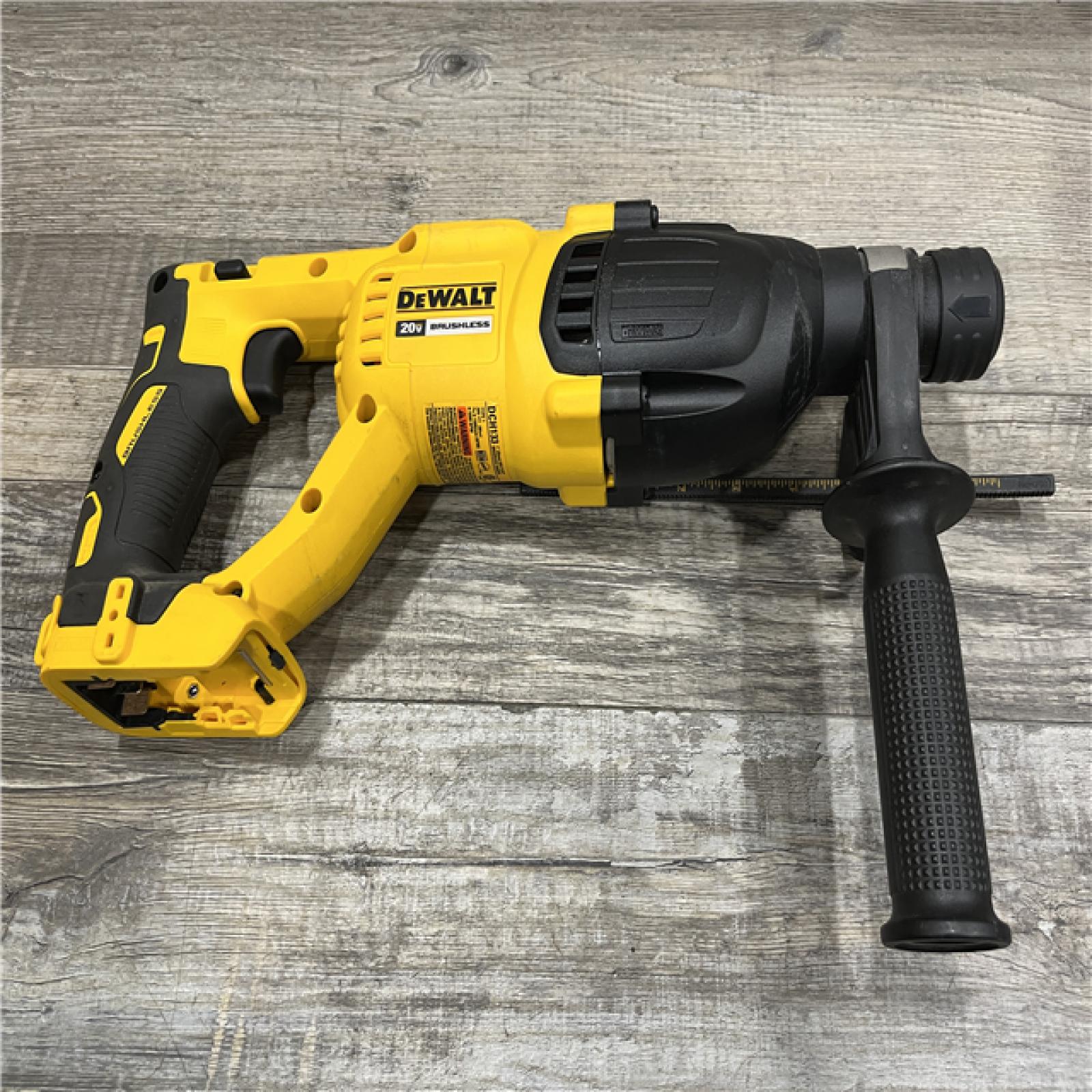 AS-IS DEWALT 20V MAX Cordless Brushless 1 in. SDS Plus D-Handle Concrete and Masonry Rotary Hammer (Tool Only)