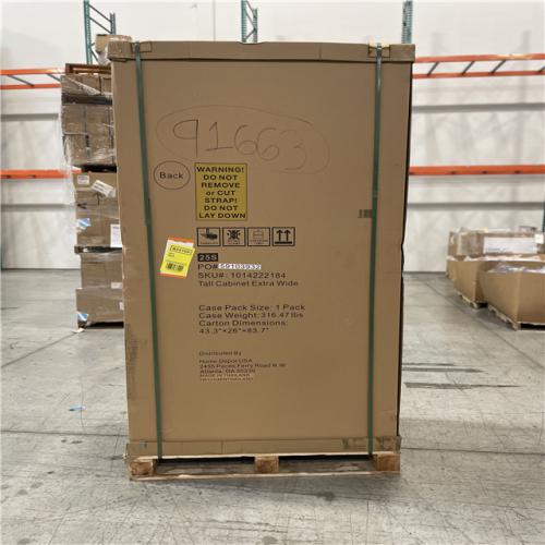 DALLAS LOCATION- AS-IS 42 in. W x 82 in. H x 24 in. D 19-Gauge 1-Piece Garage Storage System