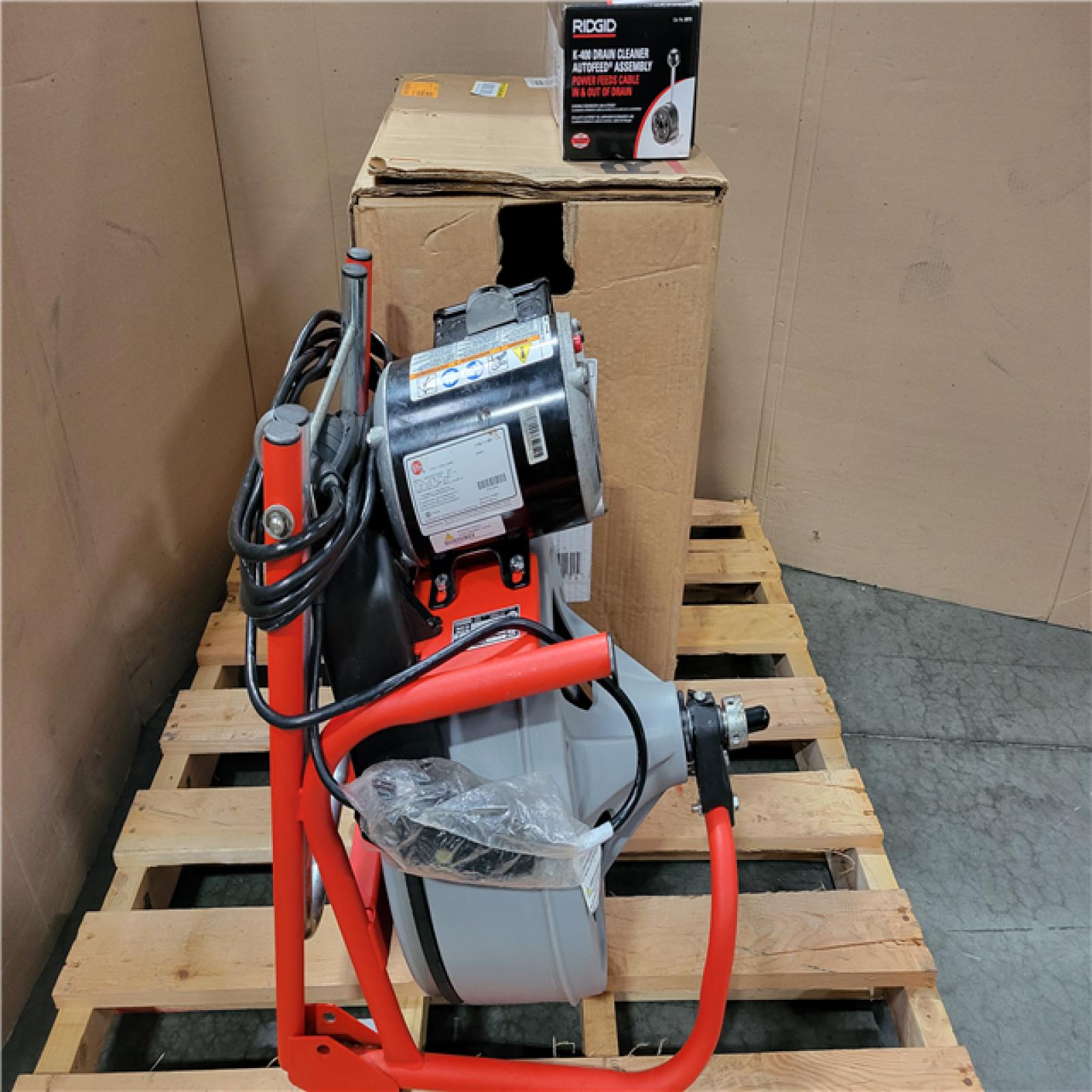 CALIFORNIA AS-IS RIDGID K-400F WITH AUTOFEED