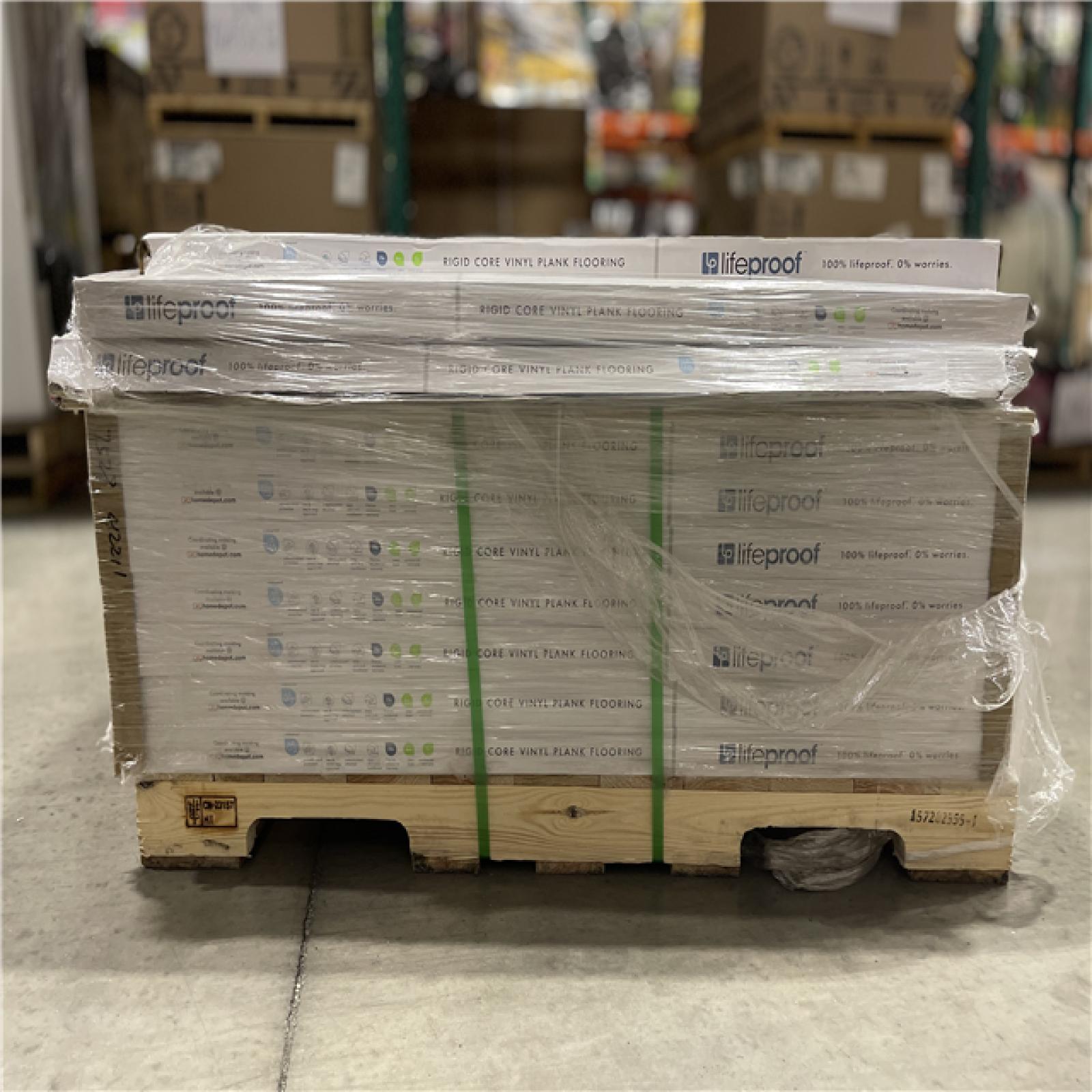 DALLAS LOCATION- Lifeproof Chiffon Lace Oak 6 MIL x 8.7 in. W x 48 in. L Click Lock Waterproof Luxury Vinyl Plank Flooring (39 CASES)