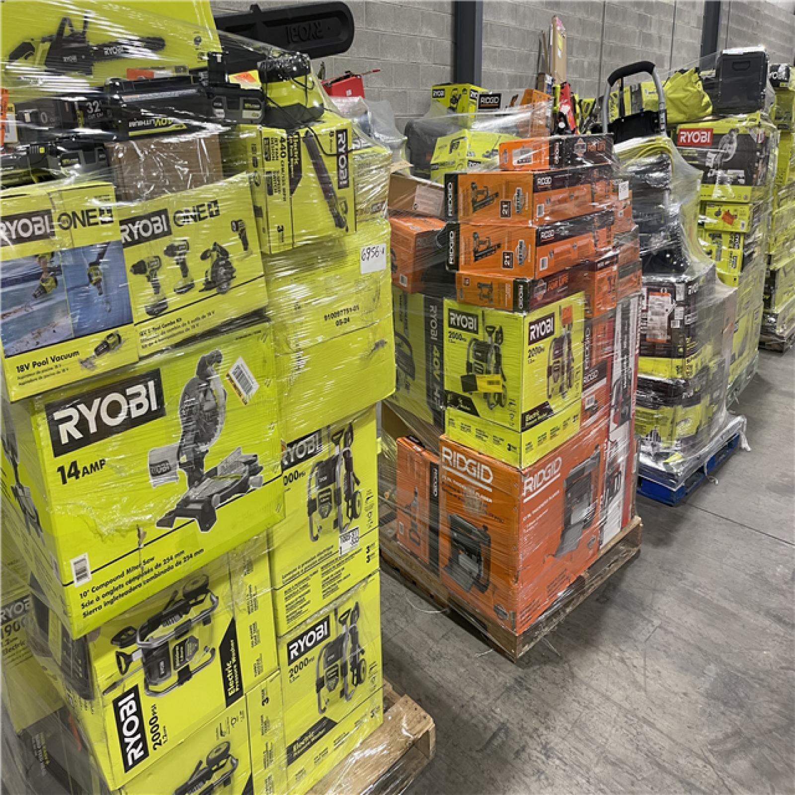 Pittston Location As-IS Power Tools Partial Truckload (15 Pallets) 6956-A