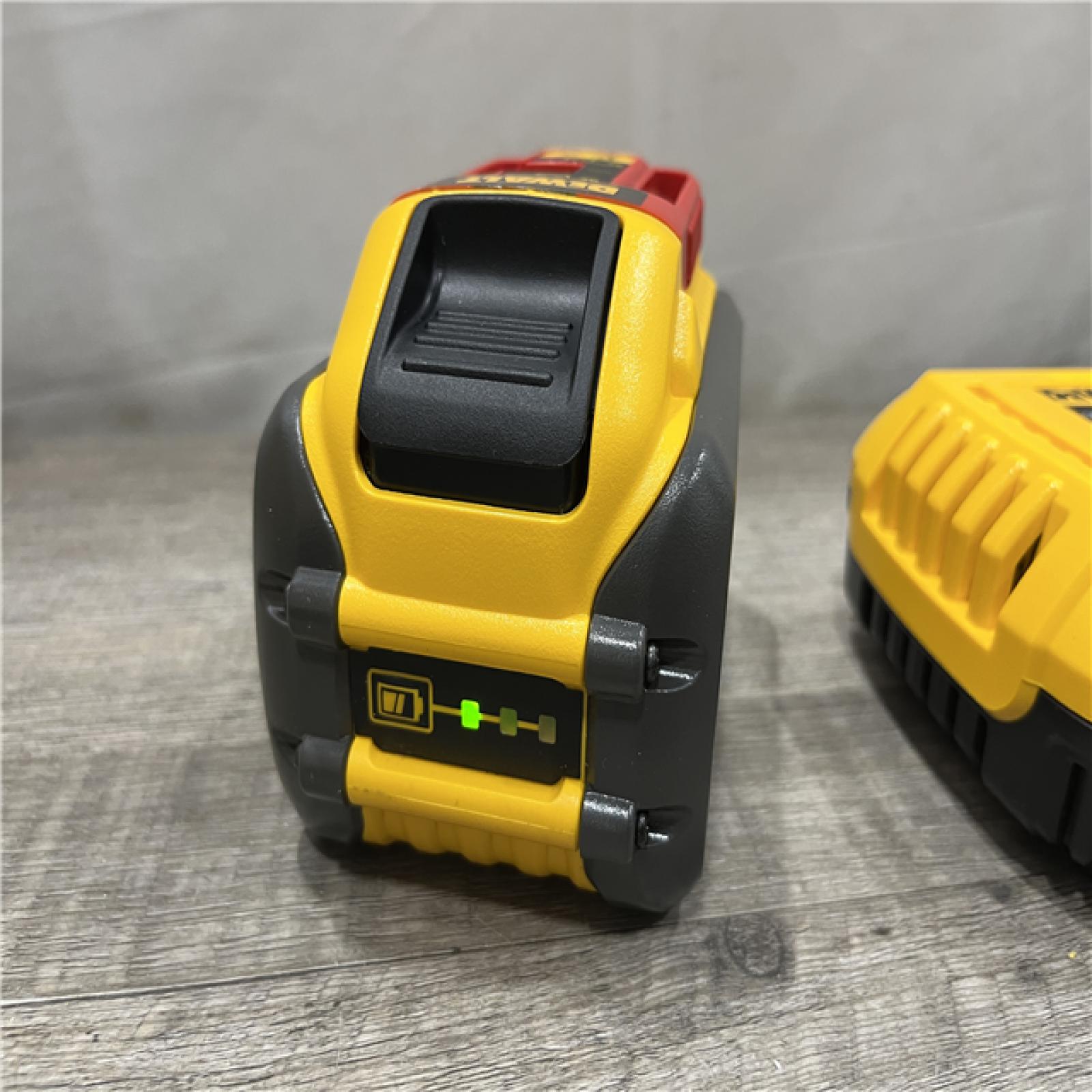 AS-IS DEWALT 20V/60V MAX FLEXVOLT Lithium-Ion 9.0Ah Battery and Charger Starter Kit