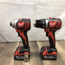 AS-IS Milwaukee 18V Lithium-Ion Cordless Drill Driver/Impact Driver Combo Kit