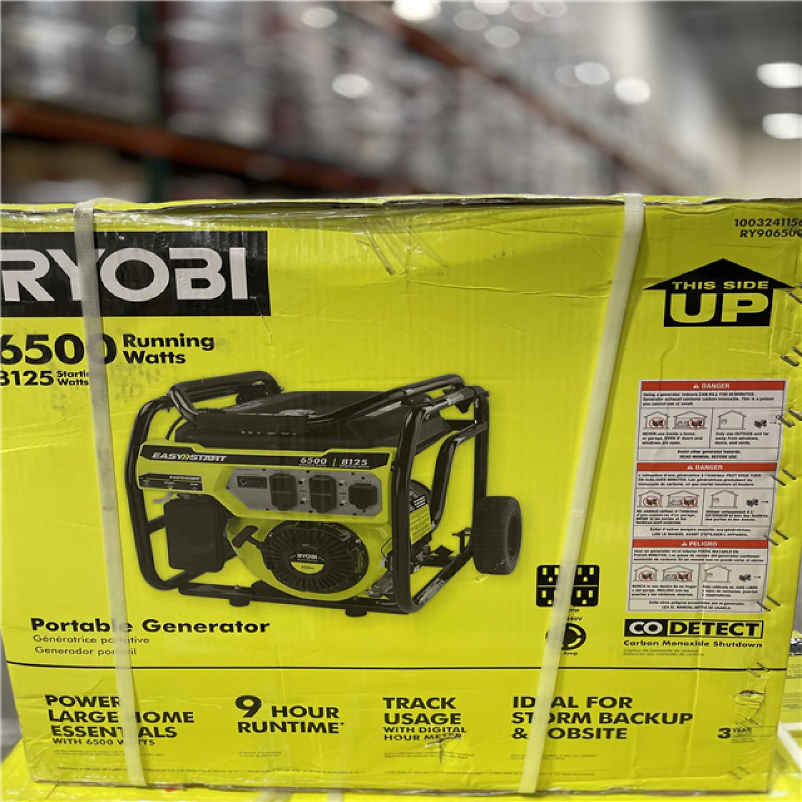 DALLAS LOCATION - NEW! RYOBI 8125-Watt Gasoline Powered Portable Generator