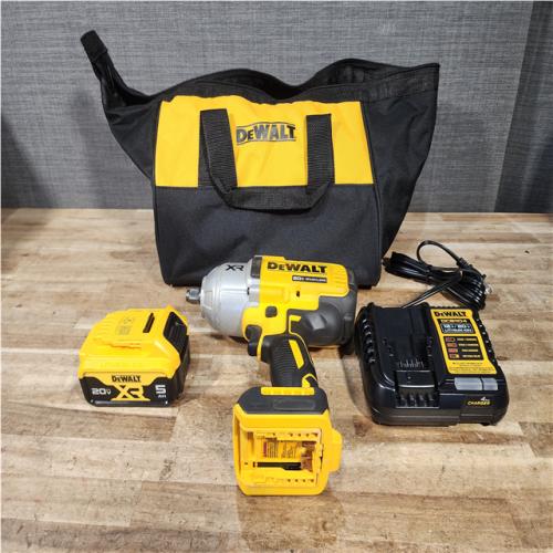 Houston Location AS-IS DEWALT 20V MAX Lithium-Ion Cordless 1/2 in. Impact Wrench Kit