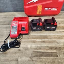 HOUSTON LOCATION - AS-IS Milwaukee 2904-22 Hammer Drill Driver Kit with Batteries  Charger & Tool Case  Red