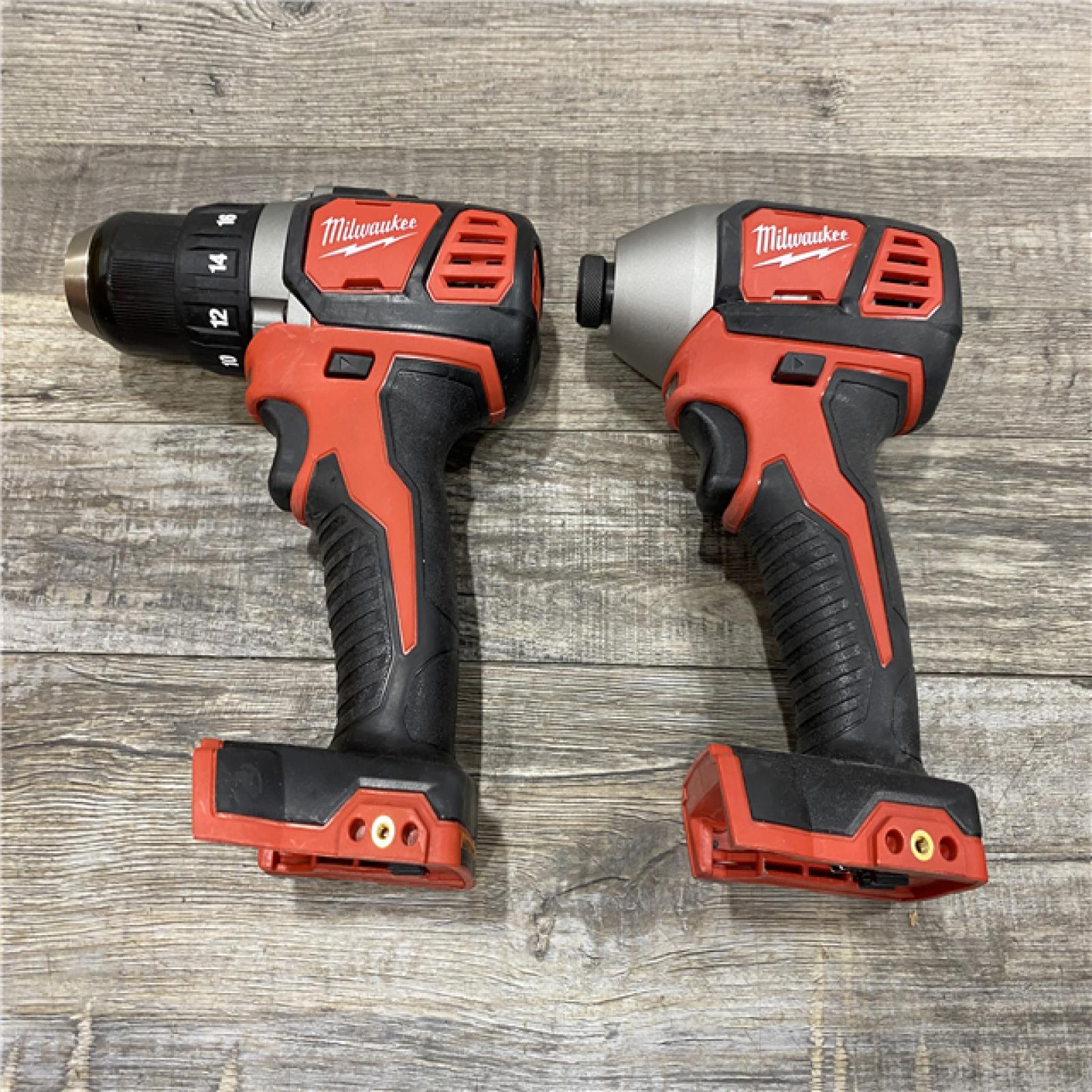 AS-IS Milwaukee 18V Lithium-Ion Cordless Drill Driver/Impact Driver Combo Kit