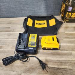 HOUSTON LOCATION - AS-IS DEWALT ATOMIC 20V MAX Lithium Ion Cordless 23 Gauge Pin Nailer Kit with 2.0Ah Battery and Charger