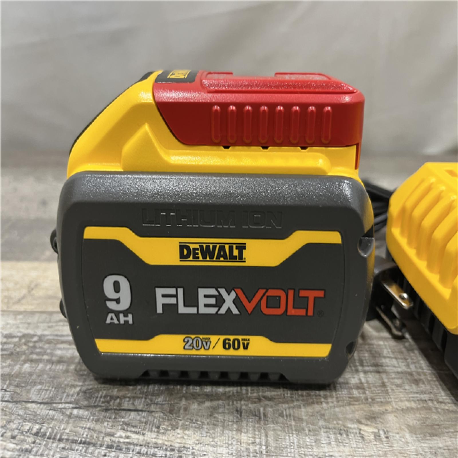 AS-IS DEWALT 20V/60V MAX FLEXVOLT Lithium-Ion 9.0Ah Battery and Charger Starter Kit