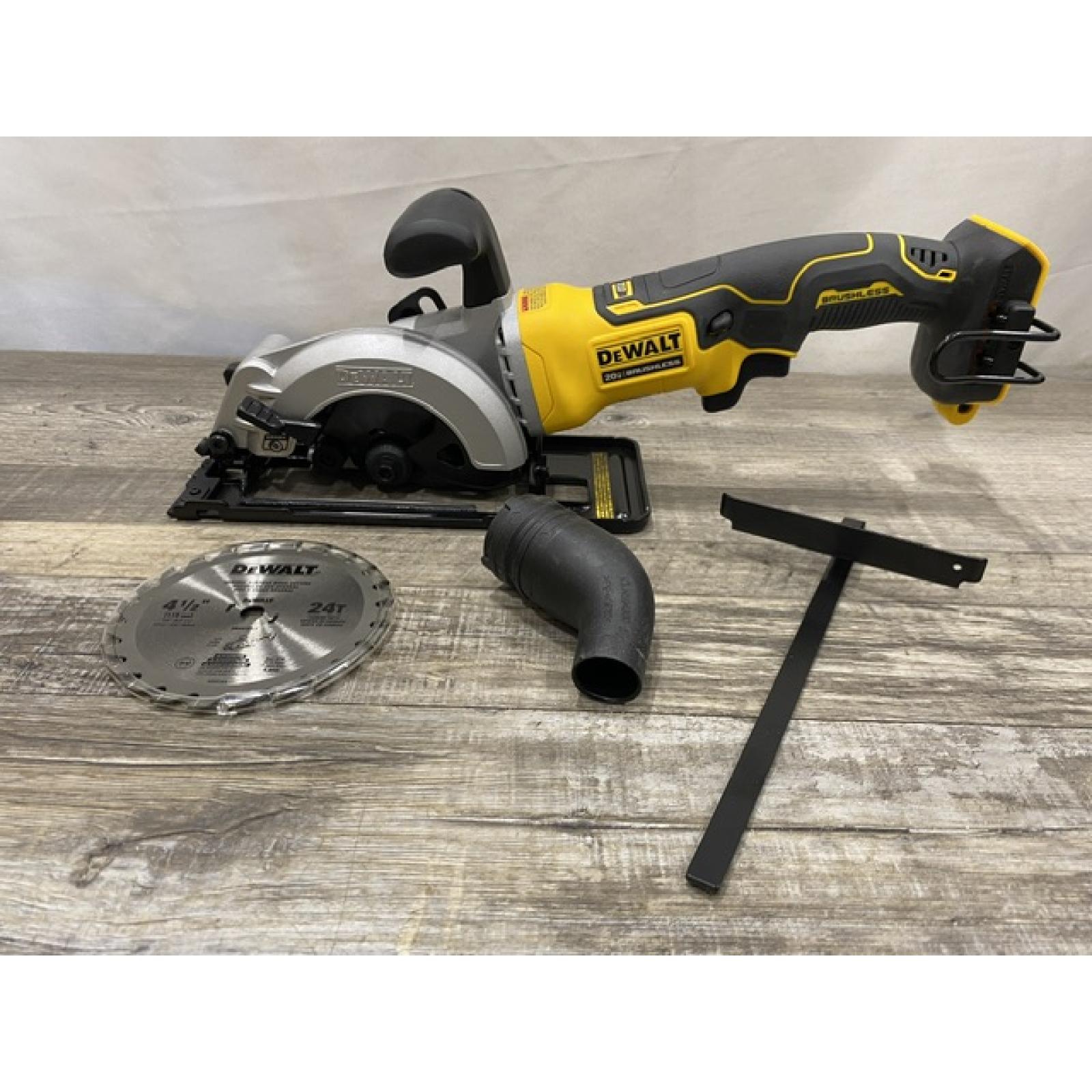 AS-IS DEWALT ATOMIC 20V MAX Cordless Brushless 4-1/2 in. Circular Saw (Tool Only)