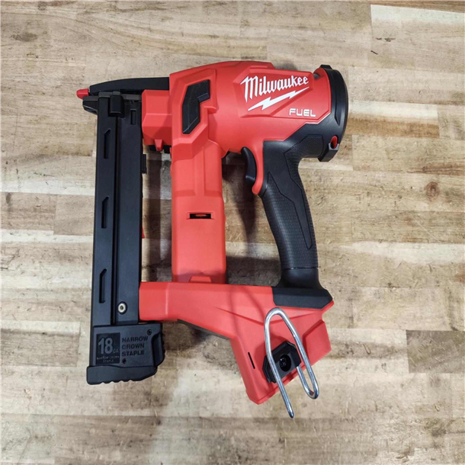 HOUSTON LOCATION - AS-IS Milwaukee FUEL 18-Volt Lithium-Ion Brushless Cordless 18-Gauge 1/4 in. Narrow Crown Stapler (Tool-Only)