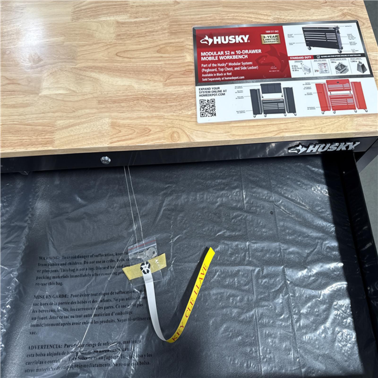 California AS-IS Husky 10-Drawer Mobile Workbench