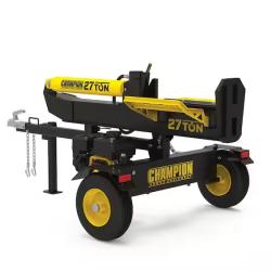 DALLAS LOCATION - Champion Power Equipment 27 Ton 224 cc Gas Powered Hydraulic Wood Log Splitter w/Vertical/Horizontal Operation and Auto Return-with Hydraulic Oil