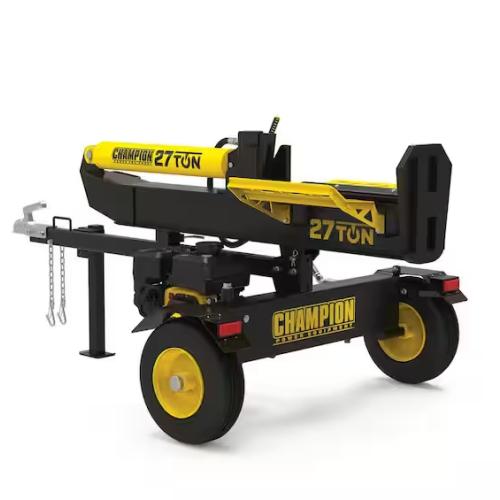 DALLAS LOCATION - Champion Power Equipment 27 Ton 224 cc Gas Powered Hydraulic Wood Log Splitter w/Vertical/Horizontal Operation and Auto Return-with Hydraulic Oil