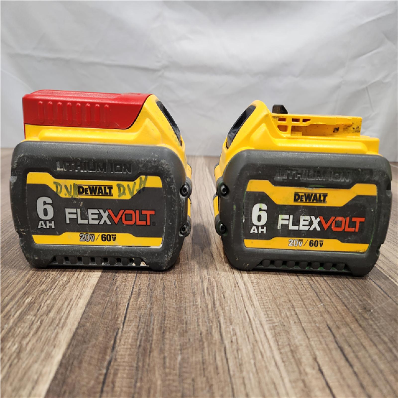 AS-IS - DEWALT FLEXVOLT 20V/60V MAX Lithium-Ion 6.0Ah Battery Pack (2 Pack)
