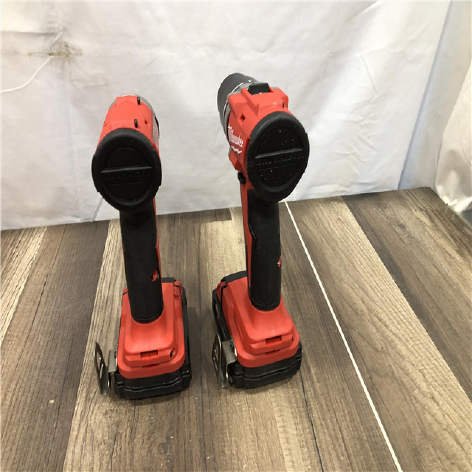 AS-IS Milwaukee 18V Lithium-Ion Brushless Cordless Compact Drill/Impact Combo Kit