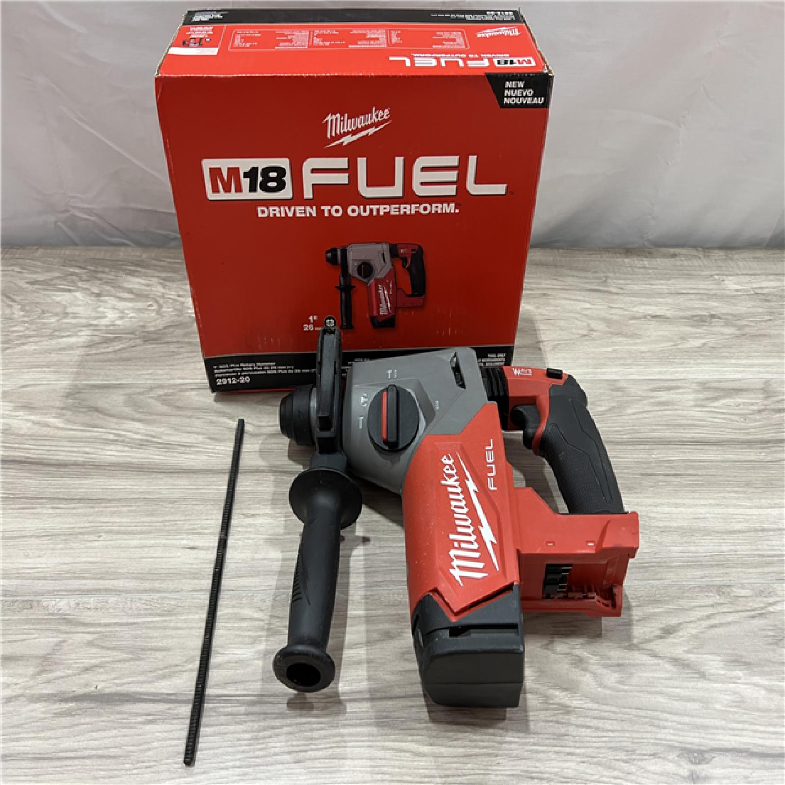 AS-IS Milwaukee FUEL 18V Lithium-Ion Brushless Cordless 1 in. SDS-Plus Rotary Hammer (Tool-Only)