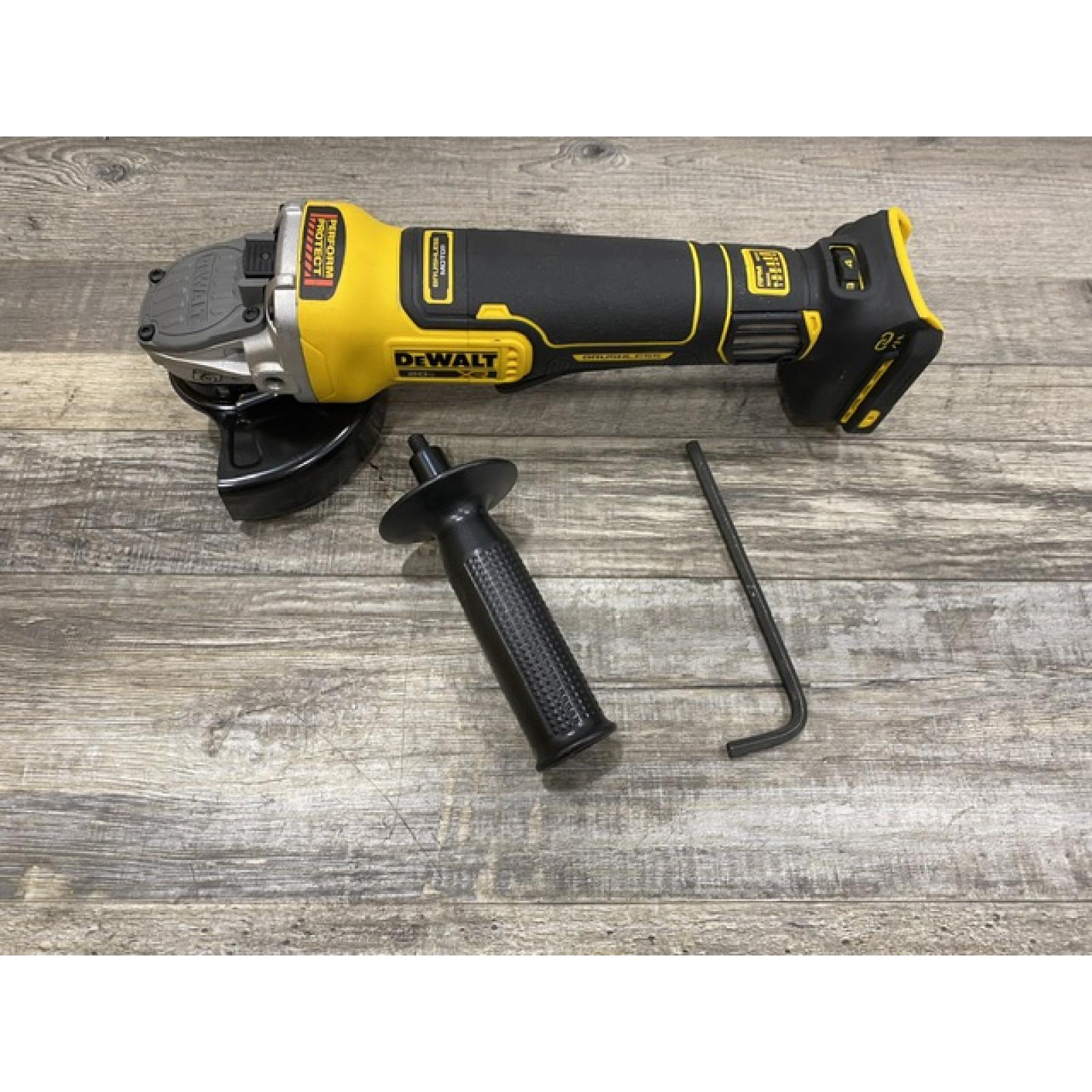 AS-IS DEWALT 20V XR Cordless 4-1/2. in. to 5 in. Variable Speed Angle Grinder (Tool Only)