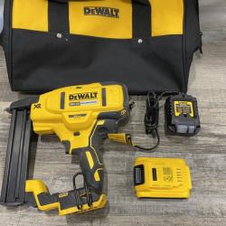 AS-IS DEWALT 20V MAX XR Lithium-Ion Cordless 18-Gauge Narrow Crown Stapler Kit