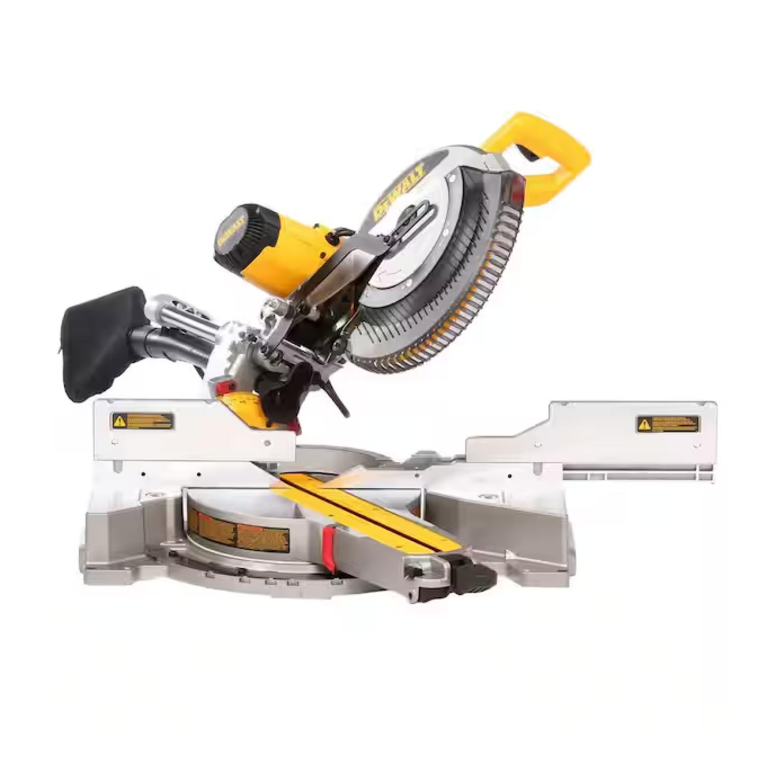 NEW! -  DEWALT 15 Amp Corded 12 in. Double Bevel Sliding Compound Miter Saw with XPS technology
