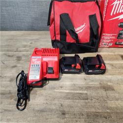 HOUSTON LOCATION - AS-IS Milwaukee M18 18V Lithium-Ion Brushless Cordless Compact Drill/Impact Combo Kit (2-Tool) W/(2) 2.0 Ah Batteries  Charger & Bag