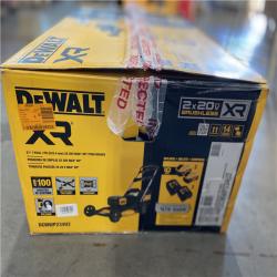 DALLAS LOCATION - DEWALT 2x20V MAX 21 in. Cordless Battery Powered Push Lawn Mower Kit with (2) 10 Ah Batteries and Chargers