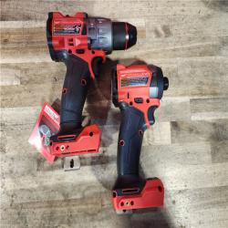 HOUSTON LOCATION - AS-IS (APPEARS LIKE NEW) Milwaukee FUEL 18V Lithium-Ion Brushless Cordless Hammer Drill and Impact Driver Combo Kit